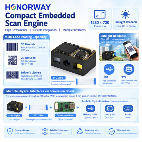 latest company news about Sunlight-Readable Barcode Scanner Engine HW-1258D A Game-Changer For Outdoor Scanning