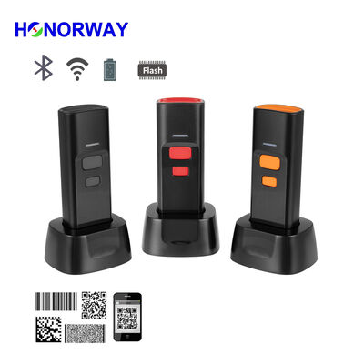 qualità Lettore di scanner di codici a barre portatile portatile con comunicazione Bluetooth senza fili 1D 2D QR con base di ricarica fabbrica