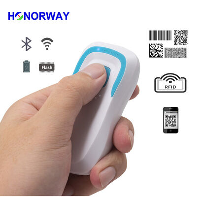 جودة HW-6800 Bluetooth المحمول 13.56MHz NFC 1D Barcode 2D QR RFID Reader مع ذاكرة بطارية لأجهزة Android IOS المحمولة مصنع