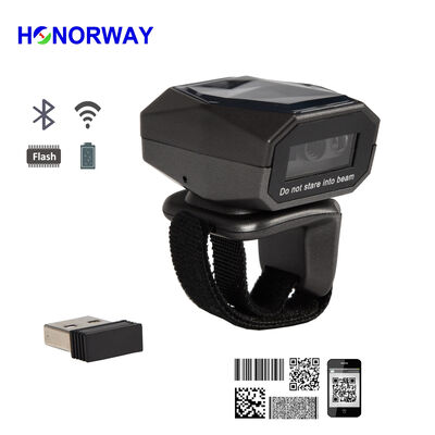 quality Honorway 2D QR Wearable Finger Ring Portable Barcode Scanner,Bluetooth&2.4G Wifi USB Dongle&Type C for Inventory factory